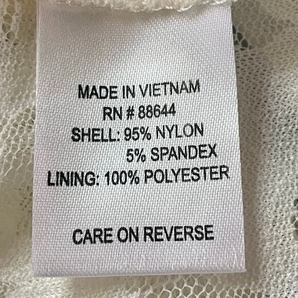 Glamour Sheer Lace Ruffled Short Sleeve Shrug Sz XL Fairy Boho Cottage Romantic - Picture 8 of 8